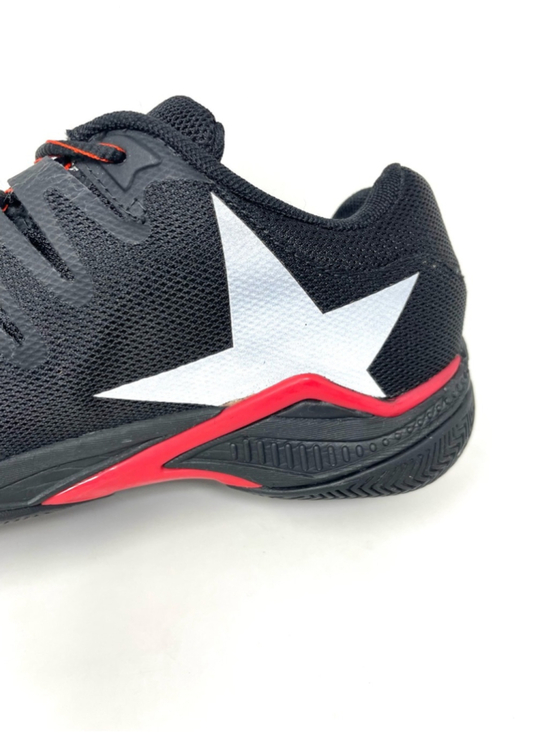 Hydrogen Tennis Black Skull Shoes in Black and Red Size 8.5/EU 42